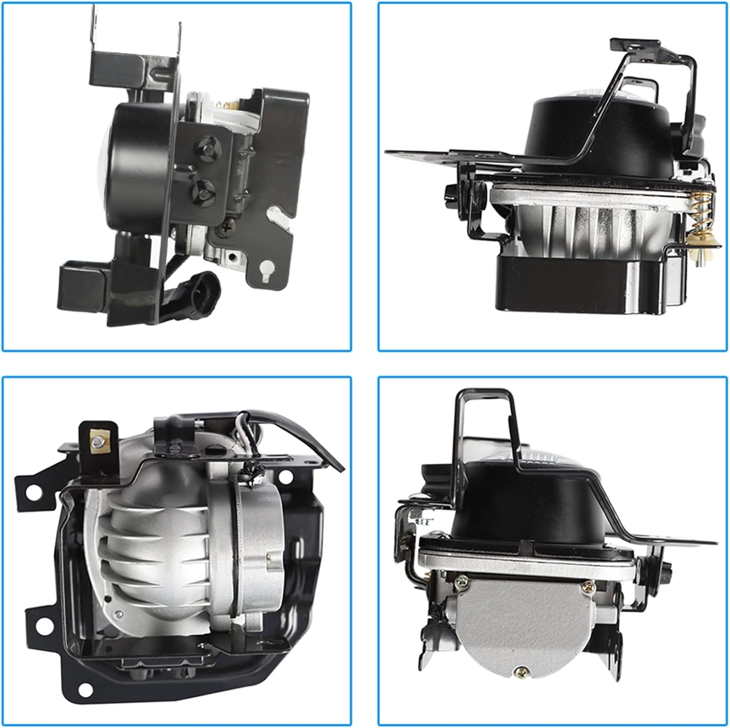 WFLNHB Left & Right Fog Lights Repalcement for Mitsubishi Lancer 2004-2005 Fog Light Clear w/Wiring Kit MN161942 MN161941