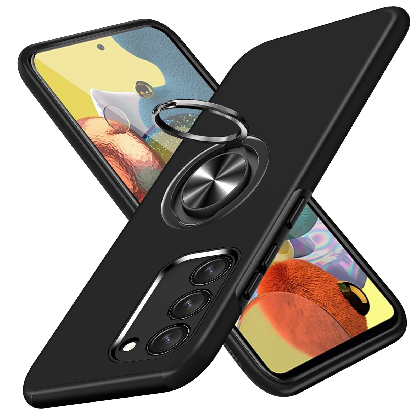Amazon.co.jp: Galaxy S23 用 ケース リング付き TPU 耐衝撃 