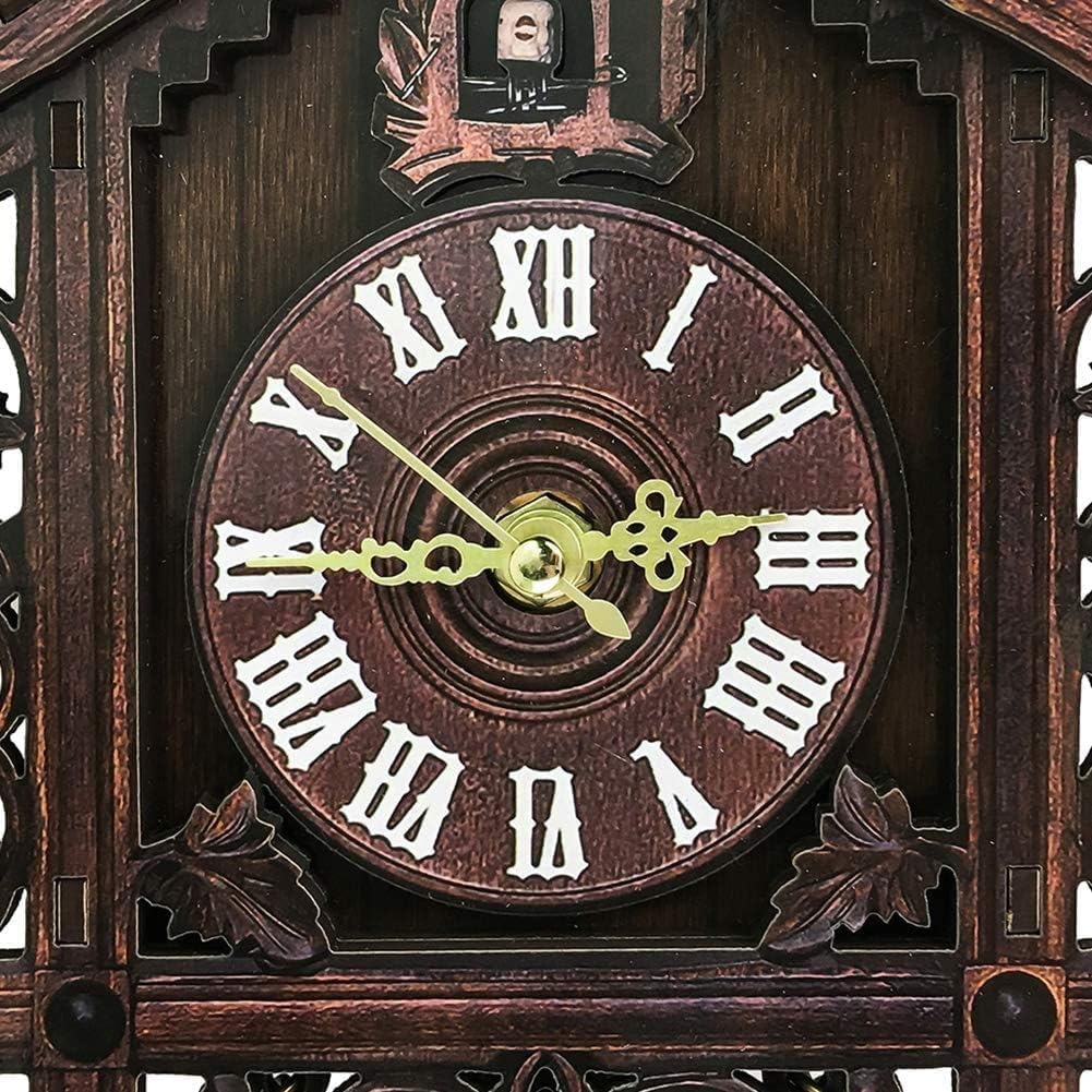 Black Forest Mechical Wooden Cuckoo Cuckoo Clock Tradition Germ Style Wooden Decoration for Home Restaurant Living Room Cuckoo Bird Wall Clock