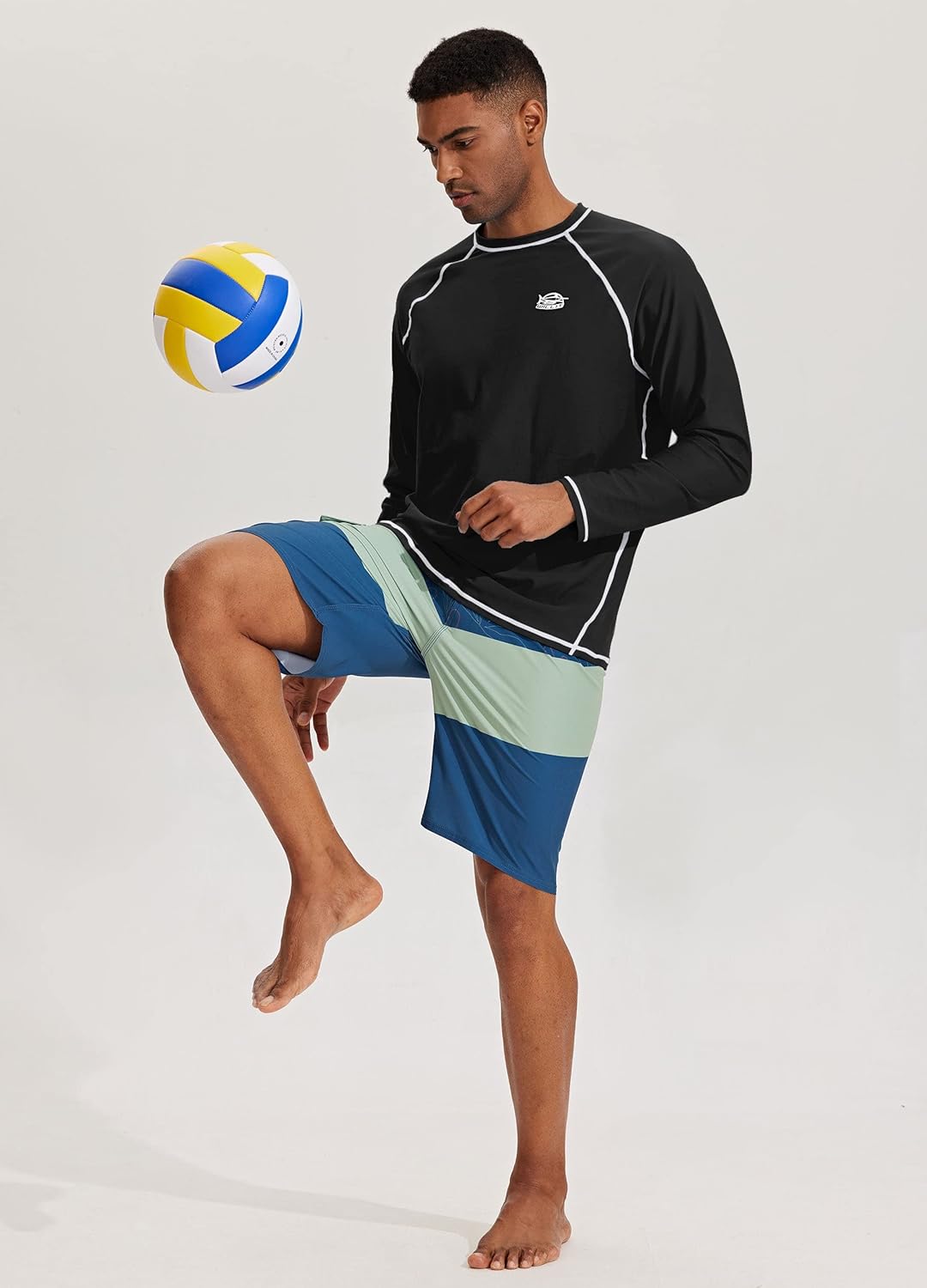 Willit Men's Rash Guard Swim Shirts SPF Water Shirt Long Sleeve UPF 50+ Sun Protection Loose Fit Quick Dry - Image 6