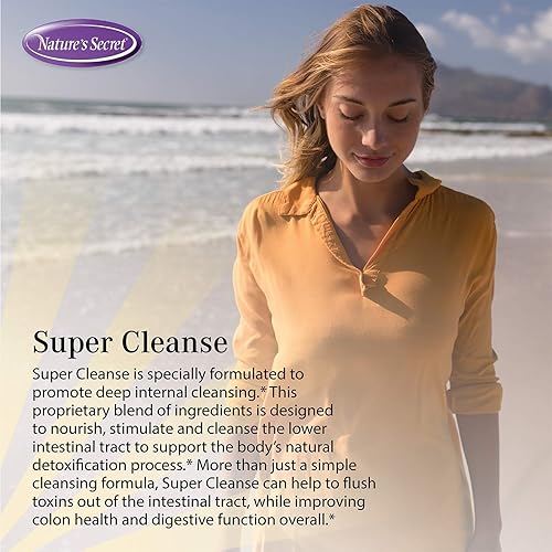 Miniatura 3 de Nature's Secret Super Cleanse Extra Strength Toxin Detox & Gentle Elimination - Limpieza corporal, digestivo y apoyo para la salud del colon, mezcla