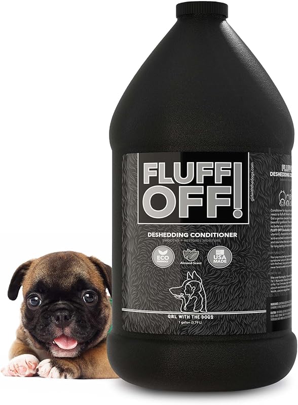 Fluff Off! by Girl With The Dogs Deshedding Dog & Cat Conditioner, 8Wks+