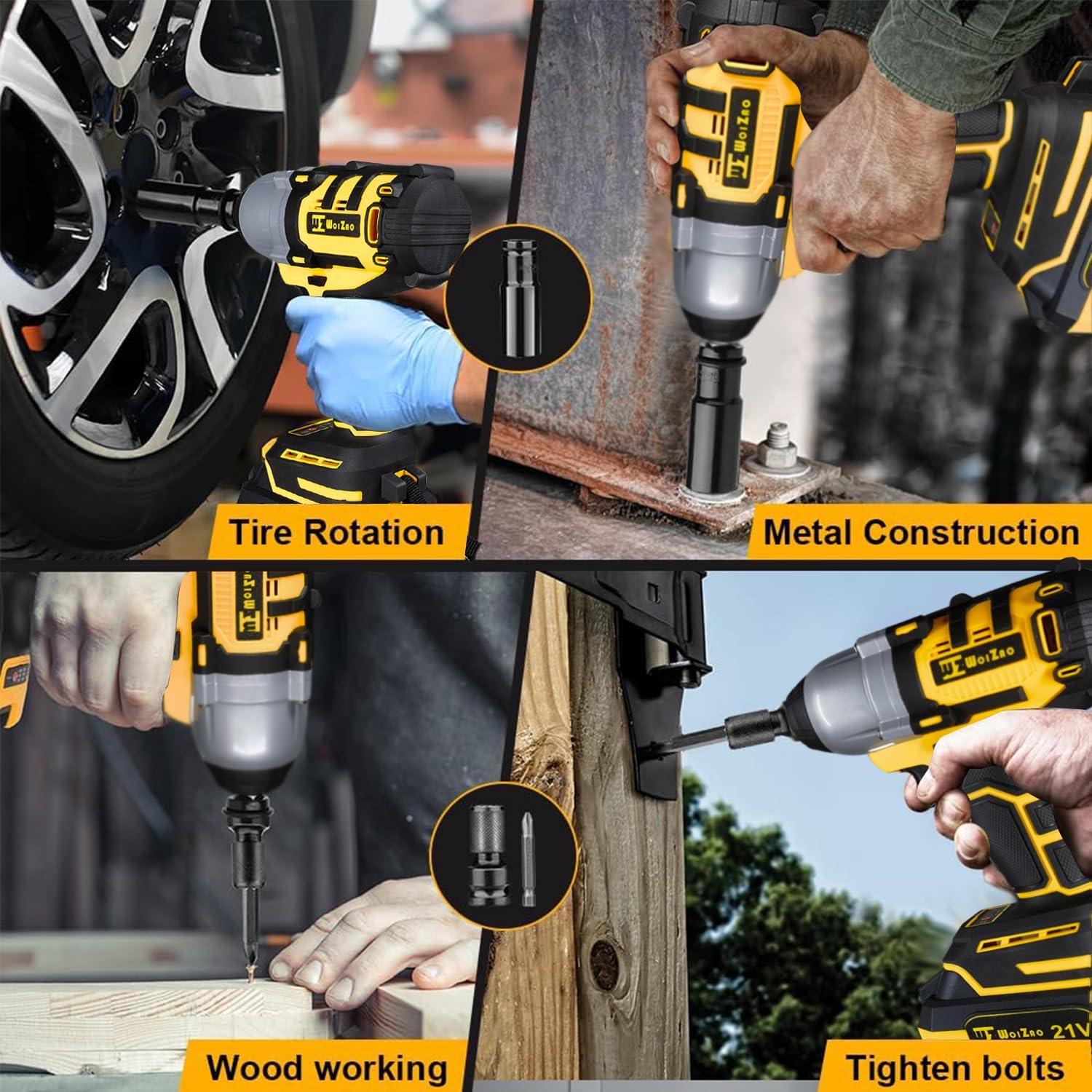 1/2 inch Cordless Impact Wrench+Cordless Car Buffer Polisher kit