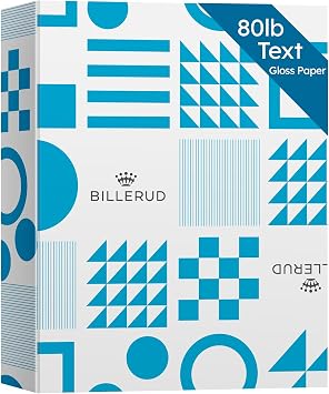 8.5x11 Gloss Digital Paper, Perfect for Color Laser Printing, Design Proposals, Flyers, Brochure, 8.5 x 11 Letter Size, 80lb Text 32lb Bond 96 Bright, Acid Free, Glossy Coated Finish | 500 Sheets