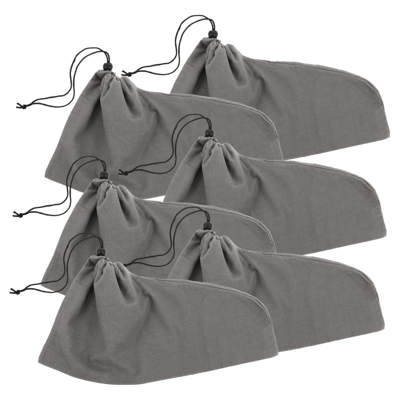 Gatuida 6pezzi Borsa da Viaggio per Scarpe in Tessuto di Cotone Chiusura Coulisse Sacchetto Antipolvere per Scarpe e Stivali Organizzazione Pratica per Viaggi e Casa