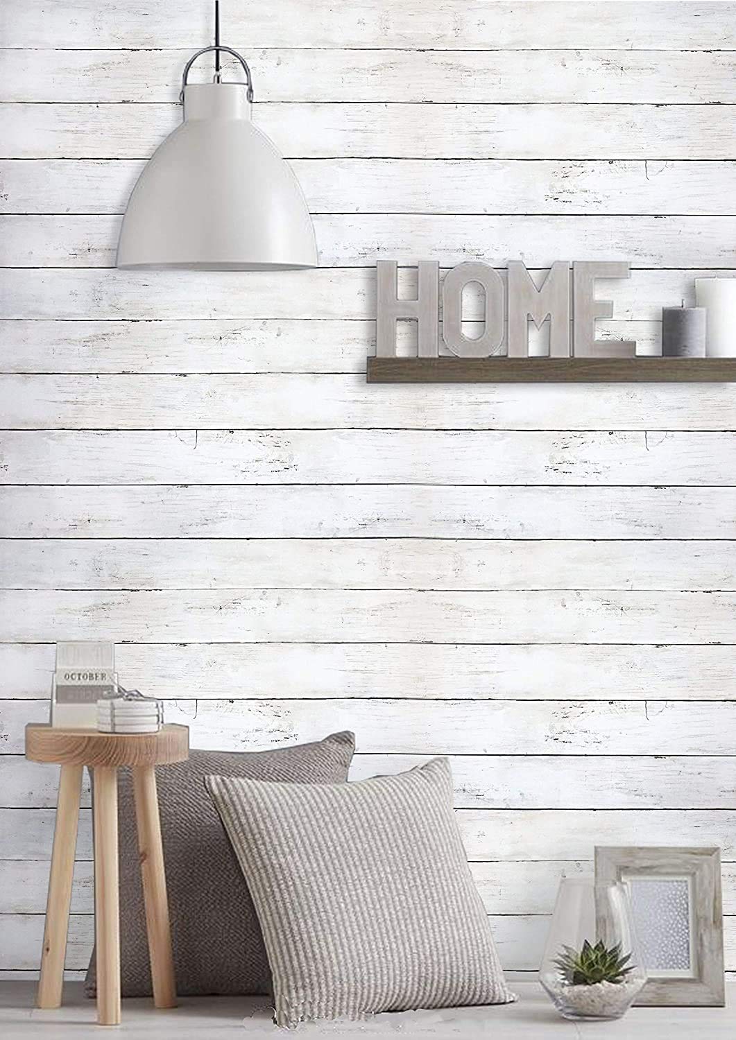 Hout - Badkamer - Wit - Zelfklevend - Behang kopen