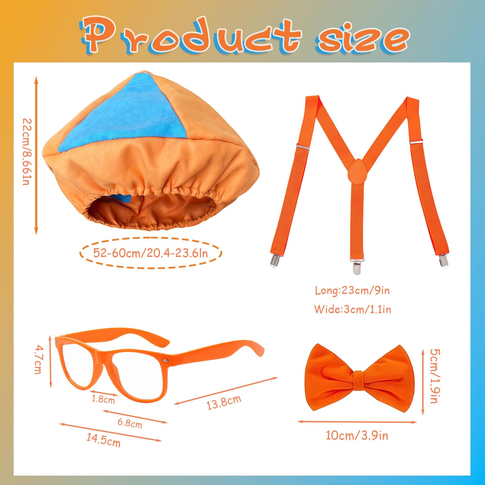 AYNKH Children's Engineer Costume Set, Role Play, Glasses, Bow Tie, Braces and Beret Hat Engineer Fancy Dress - Image 2