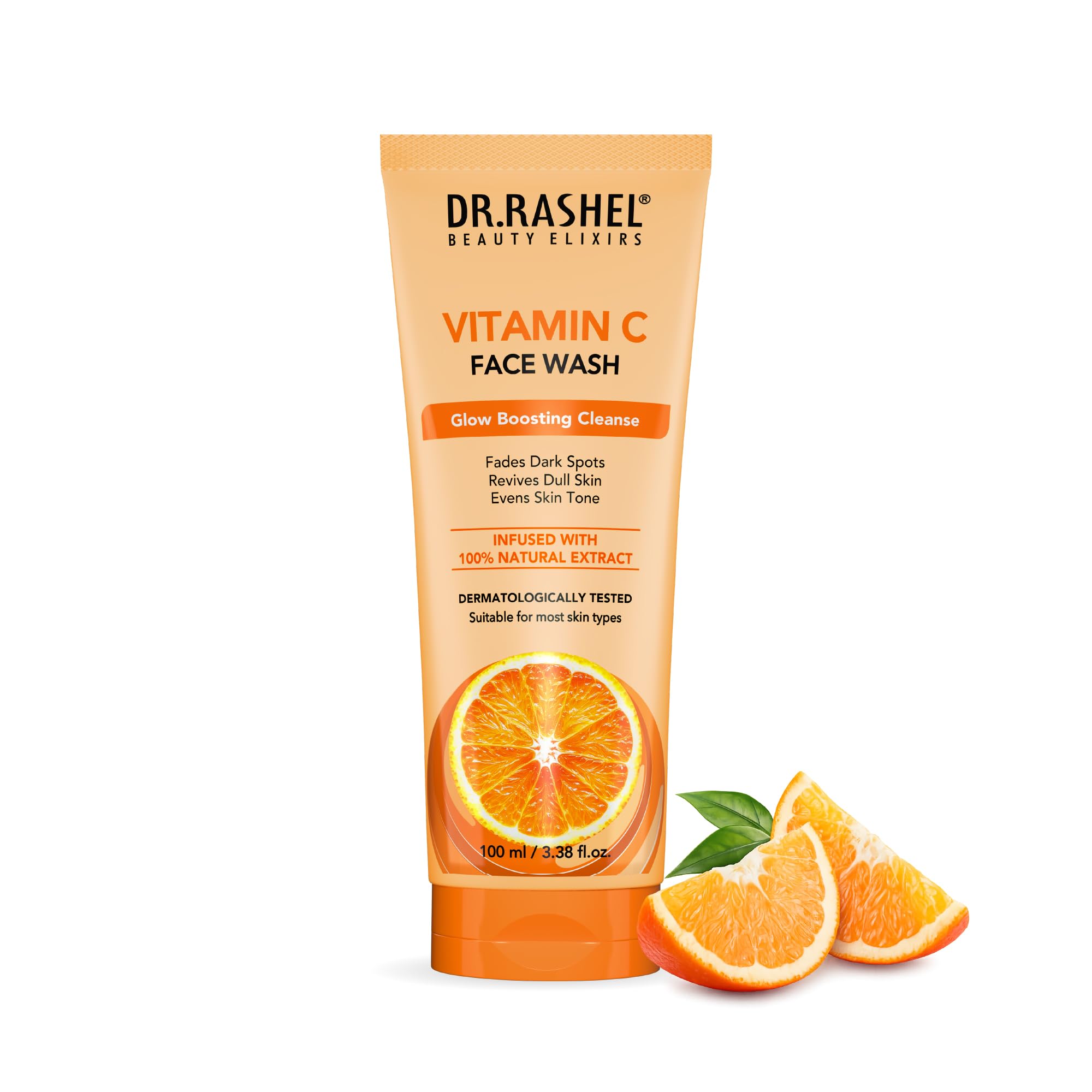 DR.RASHEL Vitamin C Face Wash Enriched with Goodness of Vitamin C with No Parabens, SLS, Silicones & Colour (100 ml)-picture-12
