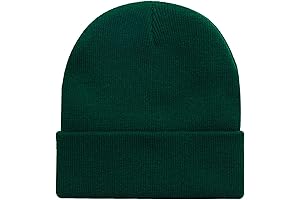 Dark Green Beanie for Men and Women