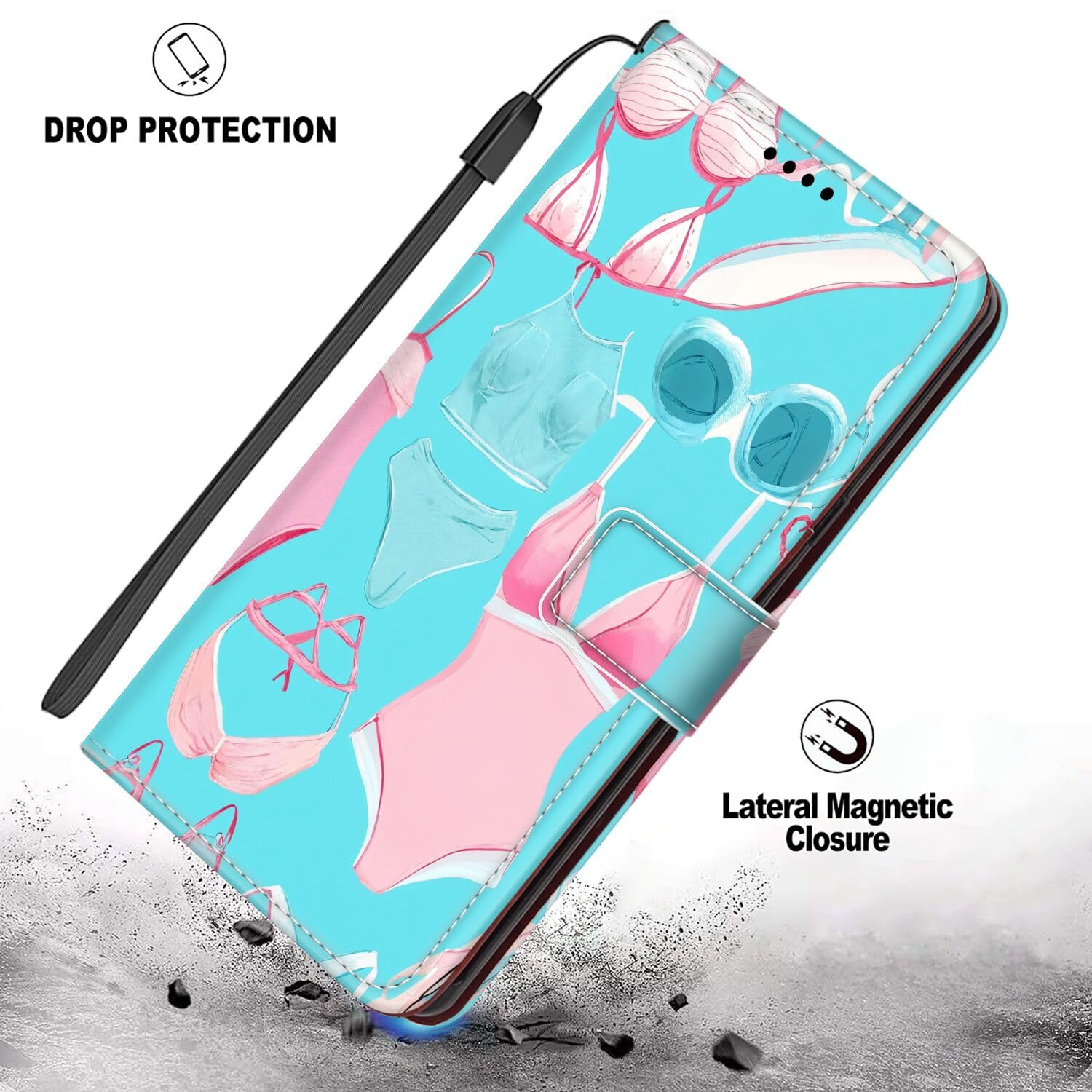 Custodia Pelle PU Con Supporto Custodia Portafoglio In Pelle PU Per Google Pixel 6/6A/7/7A/7 Pro/8/8 Pro/9/9A - Con Supporto, Tasche Per Carte E Protezione 360° Custodia Pelle PU Per Pixel 6 7 - Foto 12