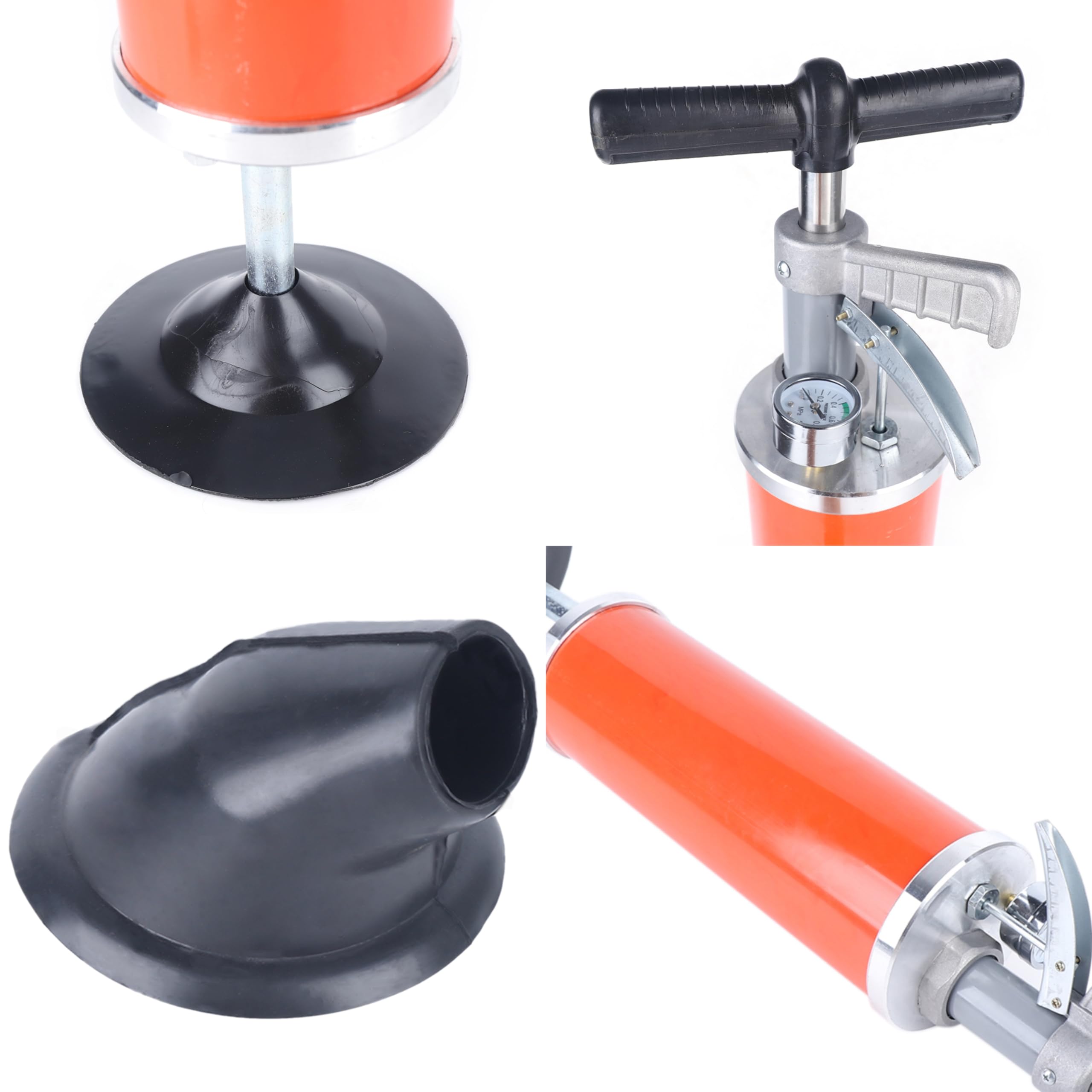 Juego de desatascador de desagüe portátil de alta presión, limpiador de tuberías de aire comprimido, pistola de limpieza de tuberías, limpiador de tuberías de aire comprimido para lavabo, baño, cocina