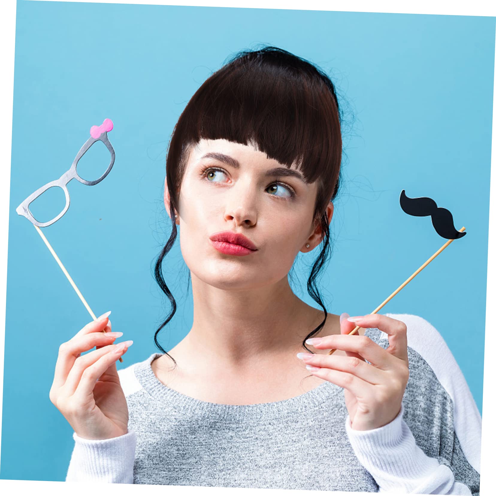 Beaupretty 5 Piezas Clip De Explosión Flequillo Con Flequillo Limpio y Pinza Para El Cabello Con Flequillo Tenue Pasador Francés Borla Perder Golpes Alambre De Alta Temperatura