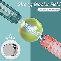 Vista 4 de csvictory Juego de bolas y varillas magnéticas, bloques magnéticos de juguete para STEM, bloques de construcción magnéticos con varillas y bolas