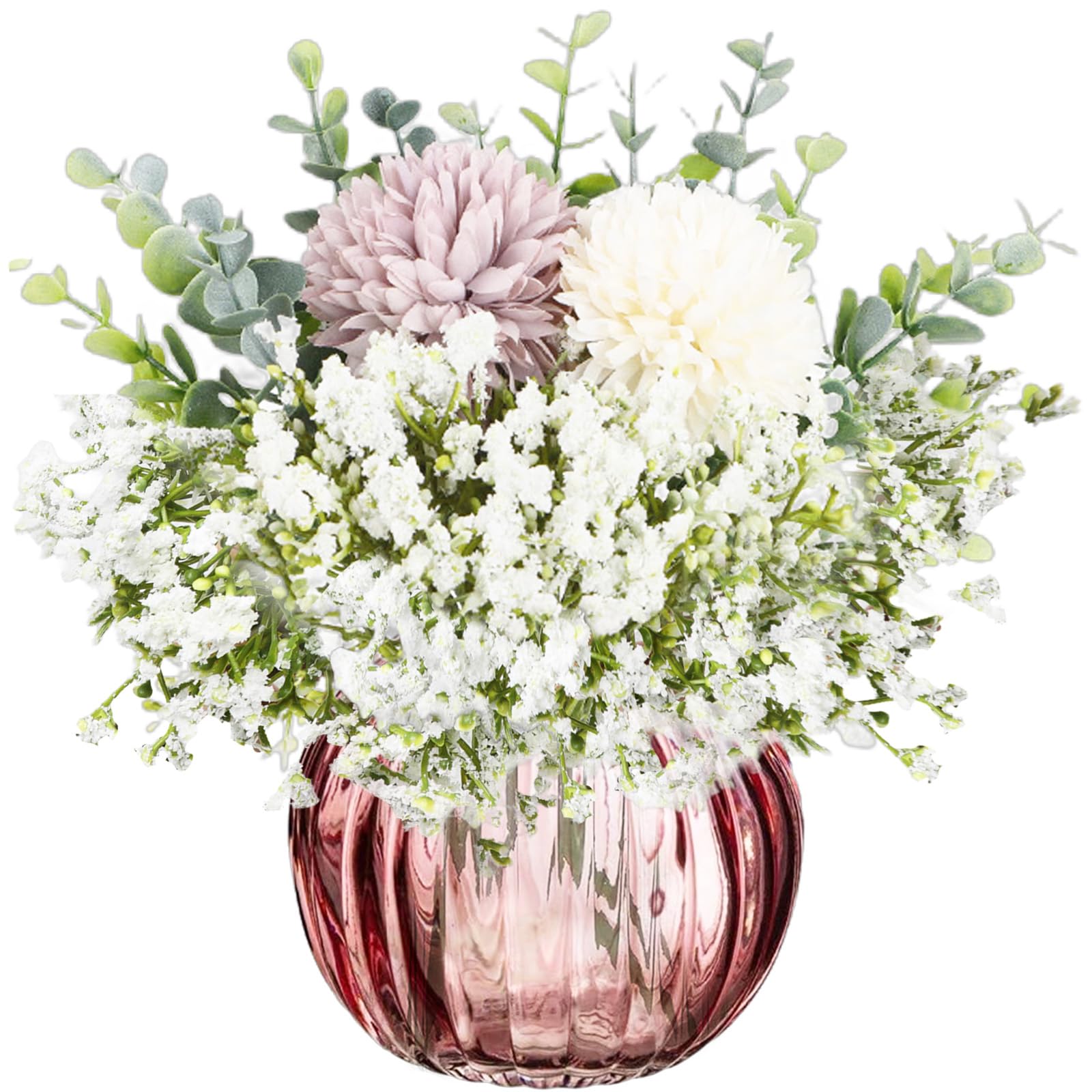 astylishome Decorative Artificial Flowers 12 Pcs Fake Flower Plastic Realistic Floral Arrangements Cake Decorating Wedding Decoration for Table Centerpieces White 1808 — image 1