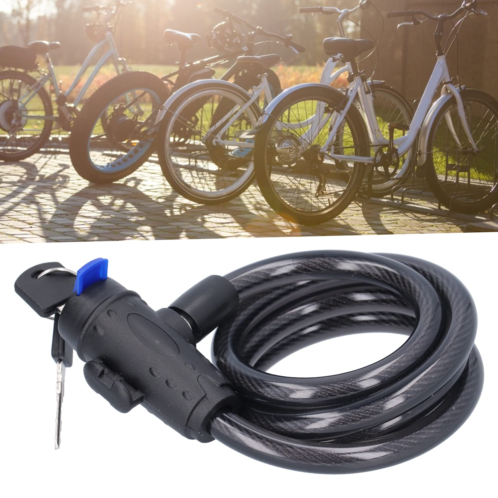 ciciglow Bike Security Cable for Lock,Bike Lock Cable, High Security Anti-Theft Lock - Image 2