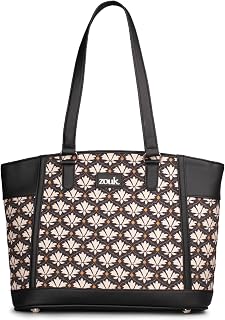 ZOUK Classic Commute Office Bag | Jute | Vegan Leather Handcrafted Tote Bag for Women's with Double Handle Price In India