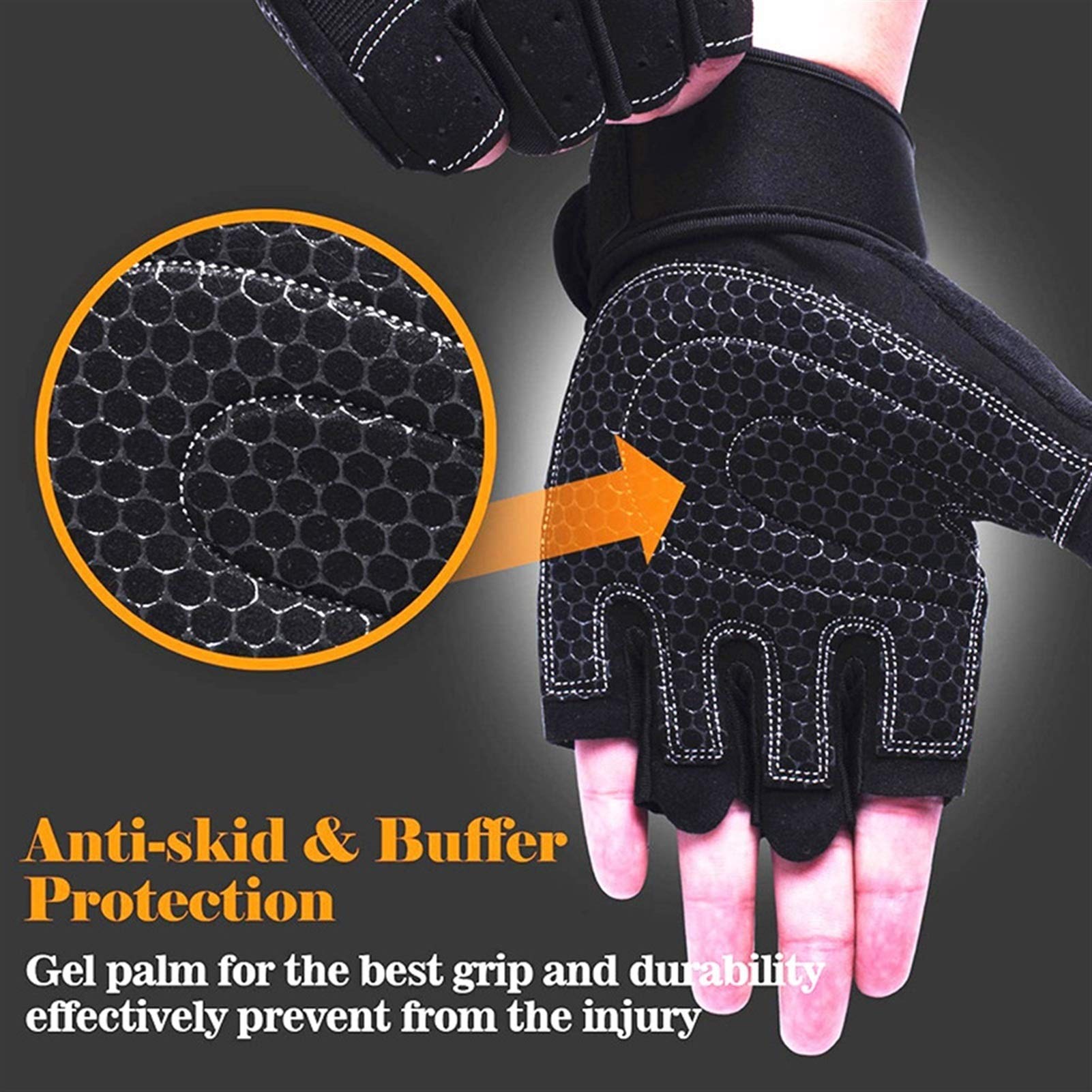 entraînement Musculation Sport Gym Fitness Gants Hommes