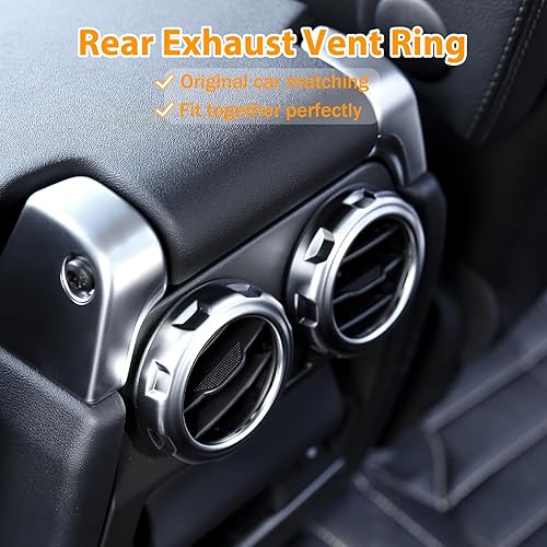 Miniatura 8 de LLKUANG Anillo de cubierta de salida de ventilación de aire para Land Rover Discovery 3 Discovery 4 LR3 LR4, Range Rover Sport 2005-2013