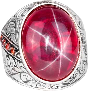 k14wgシルバーリング 赤色オーバル型宝石 モザンビーク産 宝石質 ルビー 4×6オーバル 爪留めリング 指輪