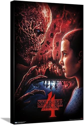 Miniatura 6 de Trends International Netflix Stranger Things Season 4 - Póster de pared de una hoja, 22.37 x 34.00 pulgadas, lienzo estirado
