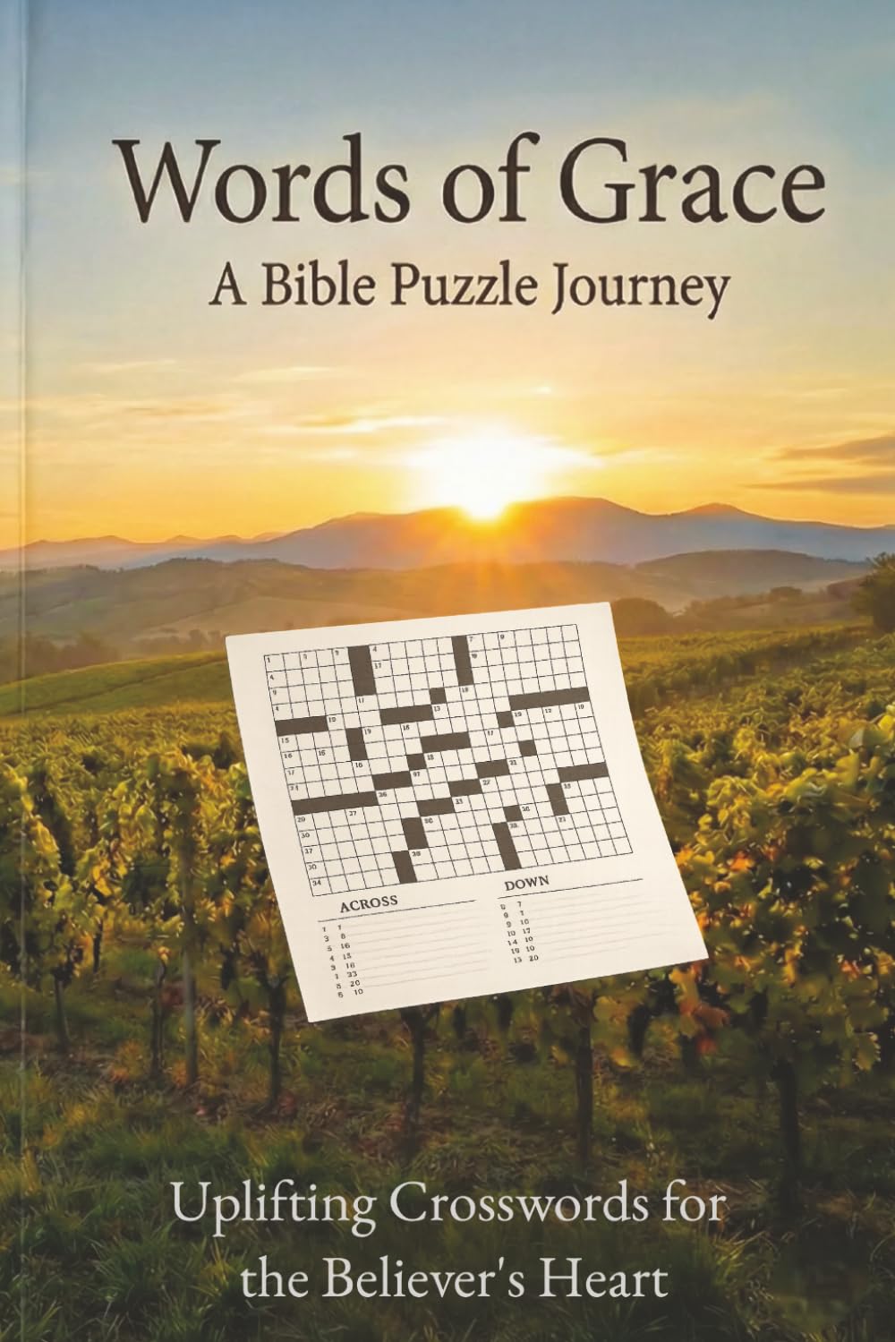 Words of Grace: A Bible Puzzle Journey: 50 Inspirational Crossword Puzzles to Strengthen Faith and Scripture Knowledge