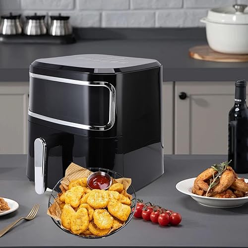 Miniatura 7 de Yosoo Freidora de cocina Freidora sin aceite 10L Freidora eléctrica con ventana de cocina visible para cocina