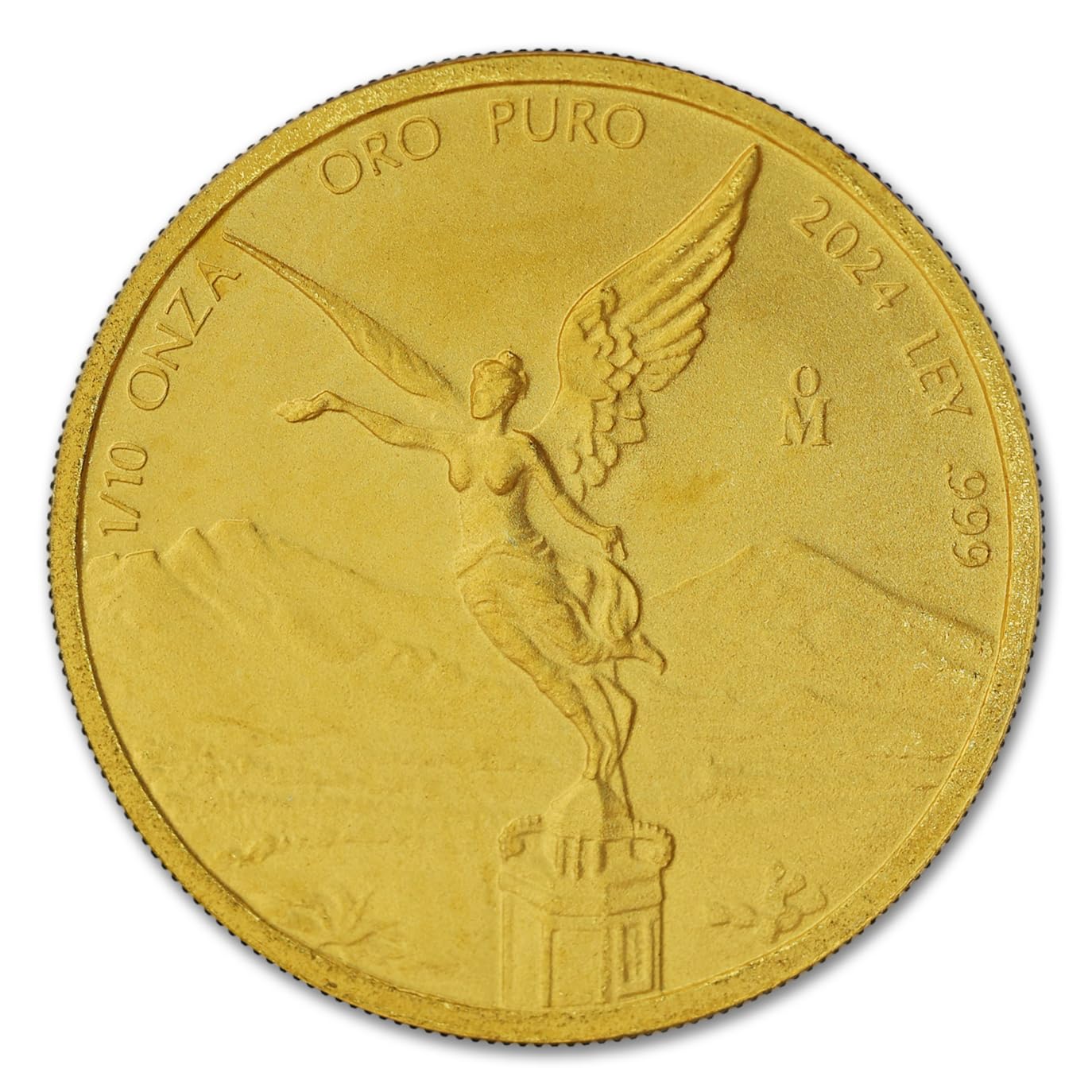 2024-1/10 oz Mexican Gold Libertad Coin Brilliant Uncirculated with Certificate of Autenticity - Moneda de Oro Puro 1/10 Onza Seller BU
