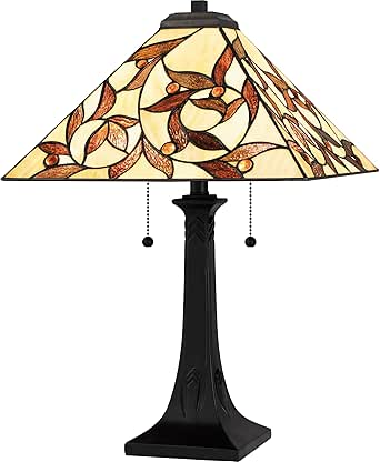 Quoizel Zion 2-Light Matte Black Table Lamp