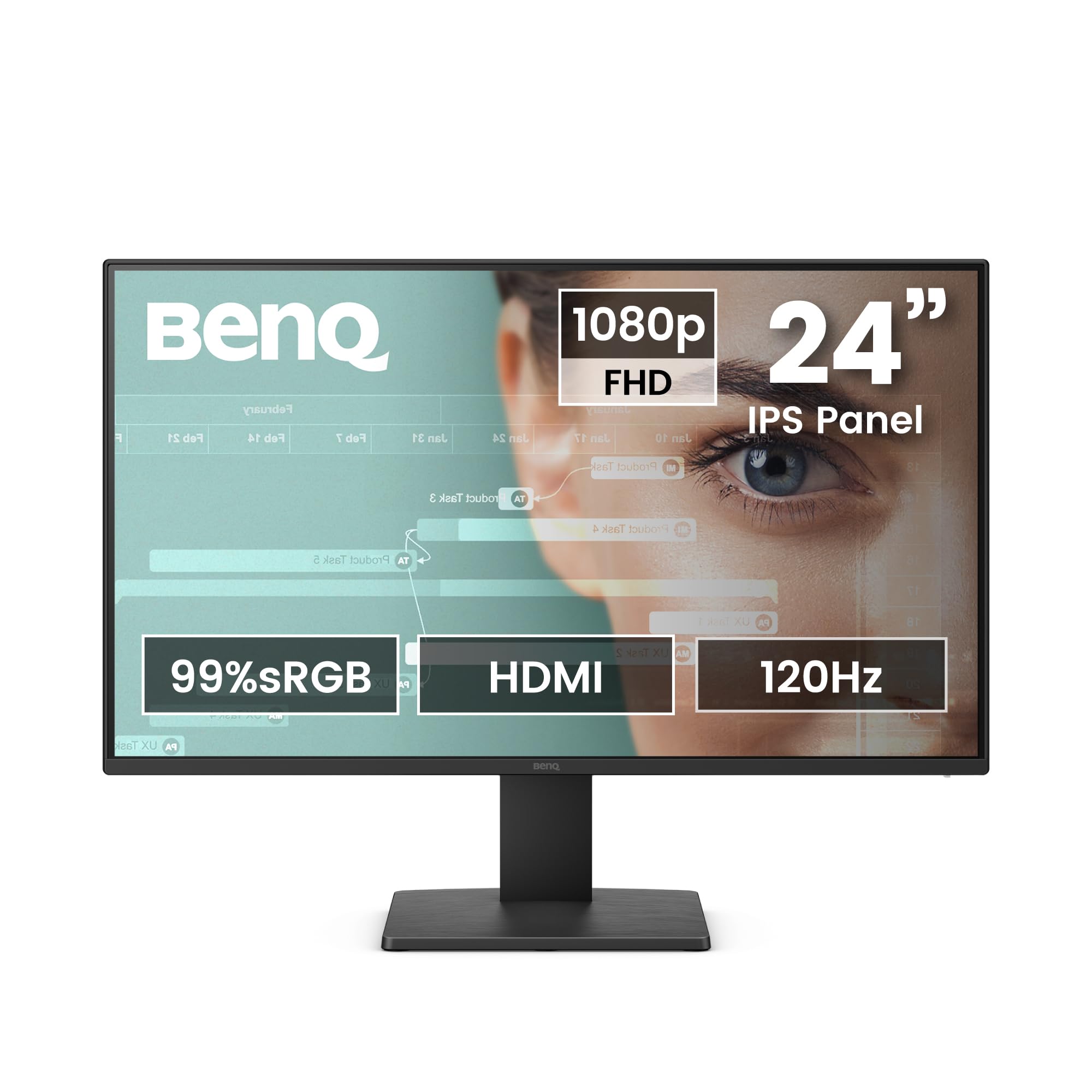 BenQ GW2491PE Moniteur 23,8" 1080p FHD 120Hz IPS Eye-Care