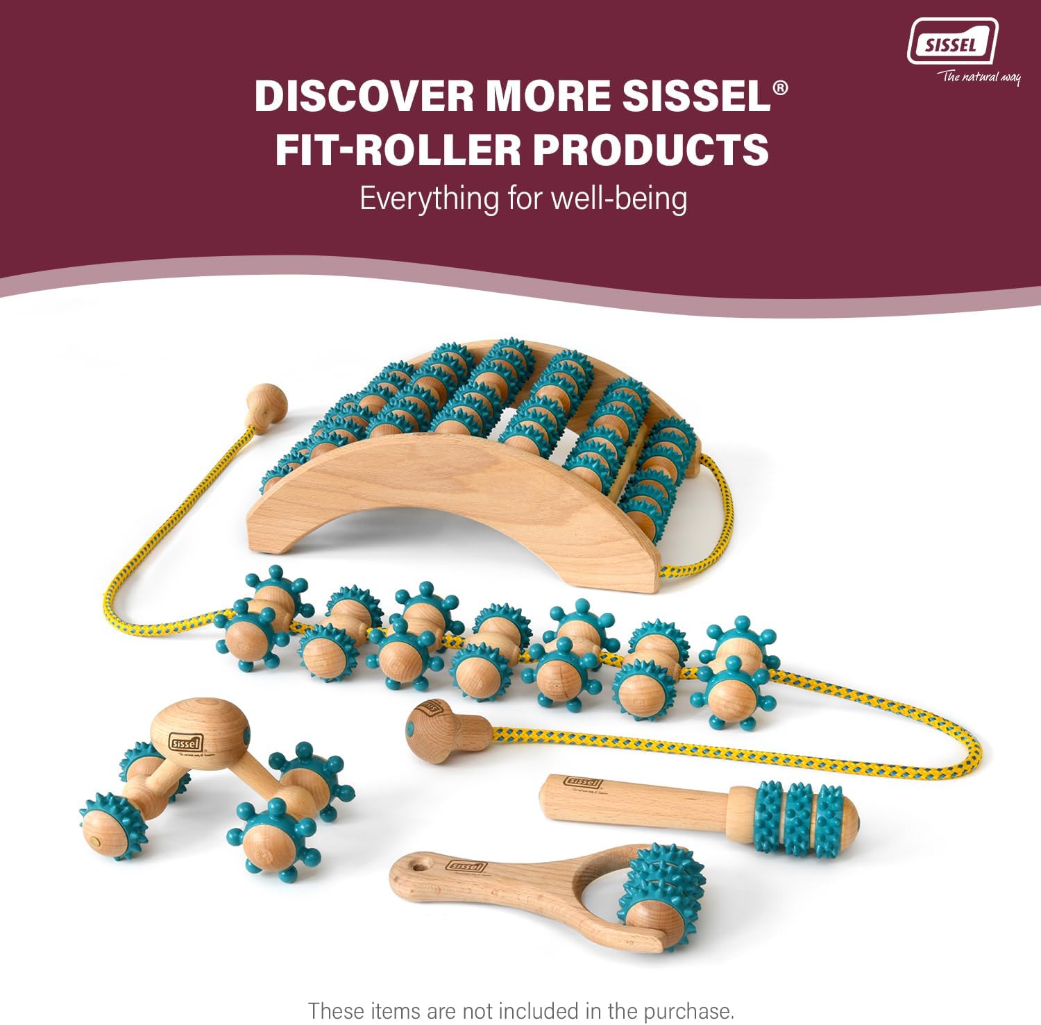 SISSEL Fit-Roller T-Roller | Muscle Relaxation & Circulation Enhancement | Eco-Friendly & Phthalate-Free | Combination of Tradition & Modernity | Versatile Hand Massage | Wellness & Health