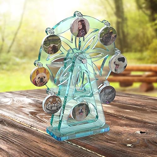 Miniatura 5 de Molde de resina para rueda de la fortuna, 1 juego de moldes de silicona para rueda de finca de resina, molde de decoración de pastel de ferrisa,