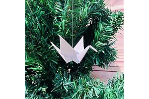 Pack of 100pcs: 5.9" White Premade Origami Paper Cranes