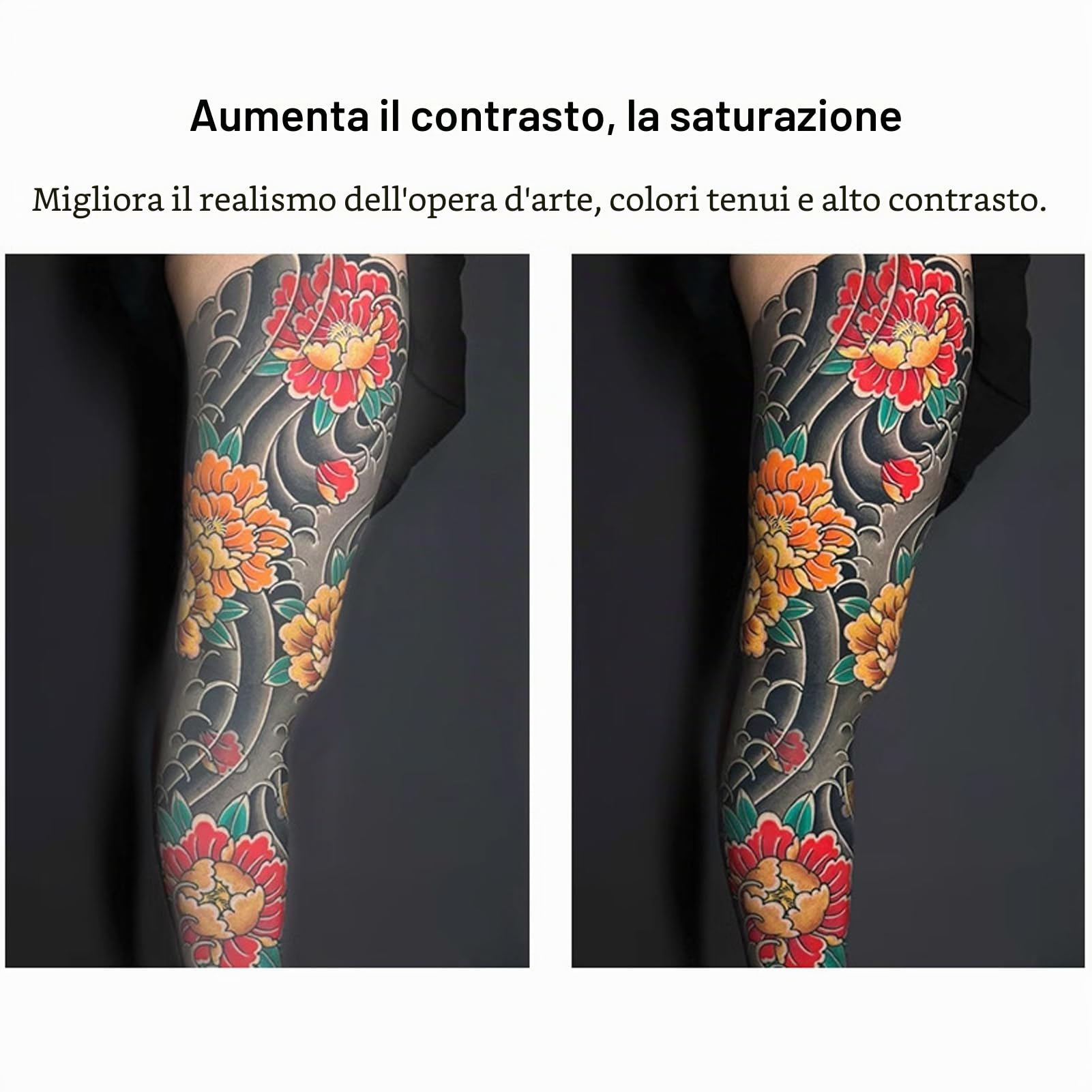 Illuminazione a LED per Fotografia, Luce per Fotografia di Tatuaggi Luce Ricaricabile Wireless con 180 Chip LED Lampada con Temperatura di Colore e luminosità Regolabile per