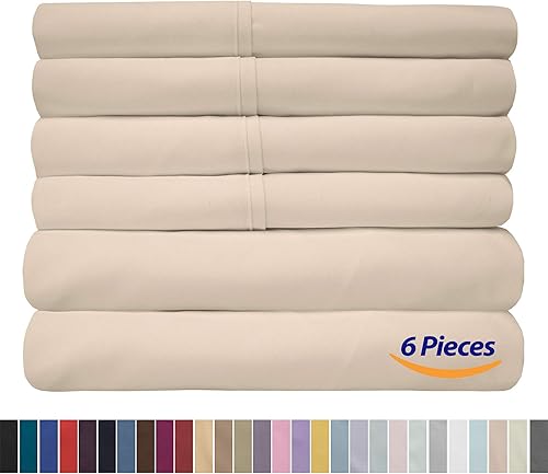 Miniatura 6 de Sweet Home Collection Split King Sábanas - Juego de 7 piezas de 1500 hilos de microfibra cepillada fina con bolsillos profundos - fundas de almohada