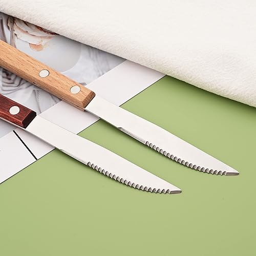 Miniatura 10 de Uniturcky - Juego de 8 tenedores de cubiertos de acero inoxidable 304, tenedores de mesa, tenedores de ensalada, tenedores de pulido de espejo con