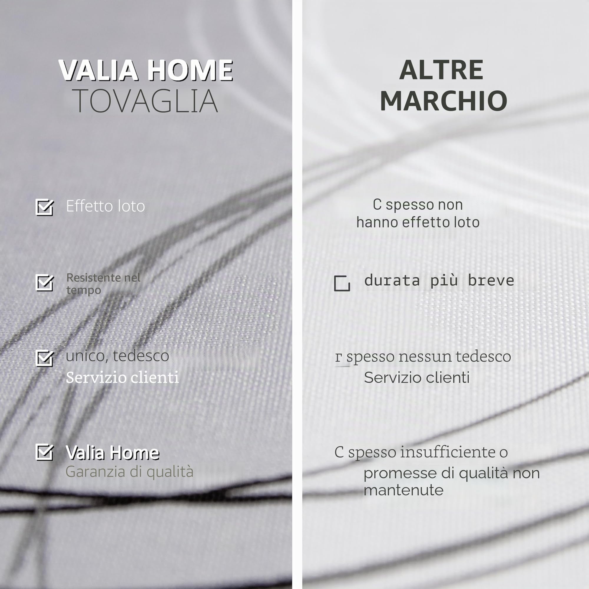 Tovaglia con teflon, 6 modelli | Lavabile, idrorepellente e antisporco con effetto loto | 140x200 cm, grigio