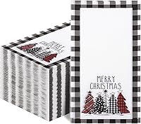 Vista 9 de WDF 100 unidades de servilletas negras y doradas desechables - 3 capas, servilletas negras con borde dorado, servilletas desechables de papel