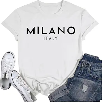 Milano Italia Fashion Milan Italy Cotton T-Shirt