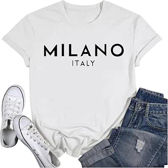 Milano Italia Fashion Milan Italy Cotton T-Shirt