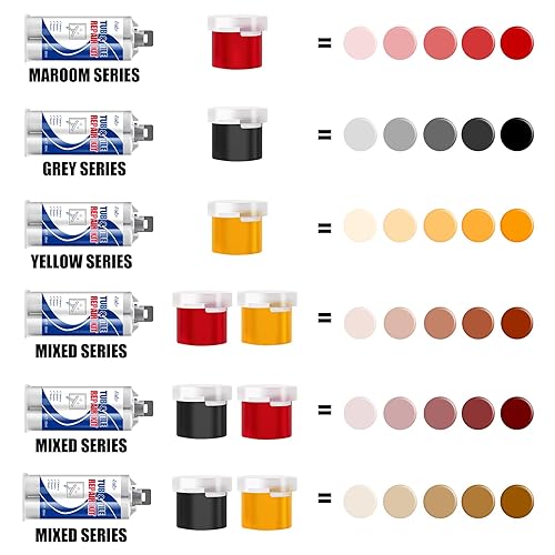 Miniatura 4 de Kit de reparación de azulejos, kit de reparación de porcelana para reparar arañazos, astillas, abolladuras, agujeros en la bañera y la bandeja de