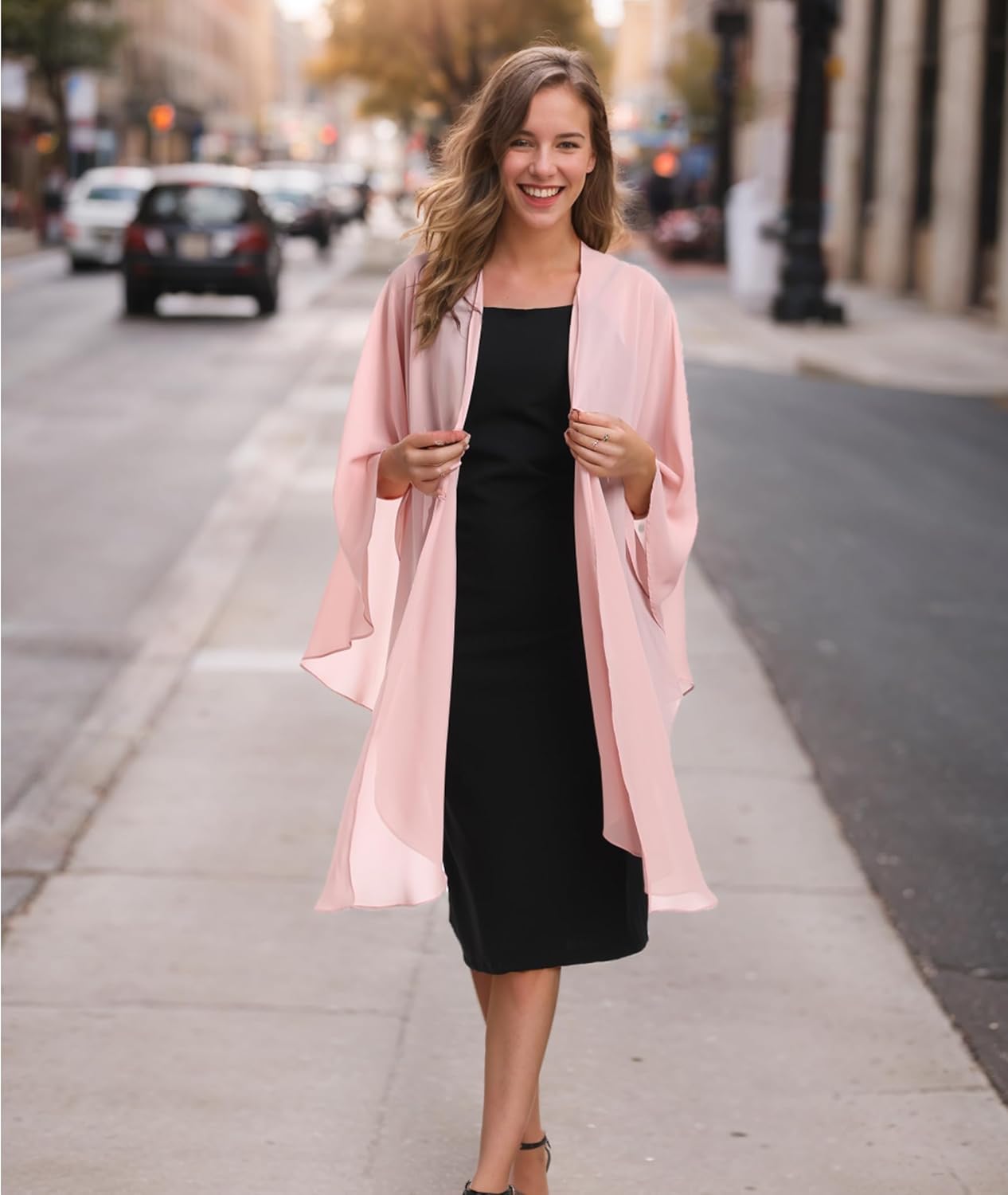 Shawls Wraps for Evening Wedding Party Chiffon Scarf Soft Bridal Wraps Wedding Guest Shawl Coverage - Image 2