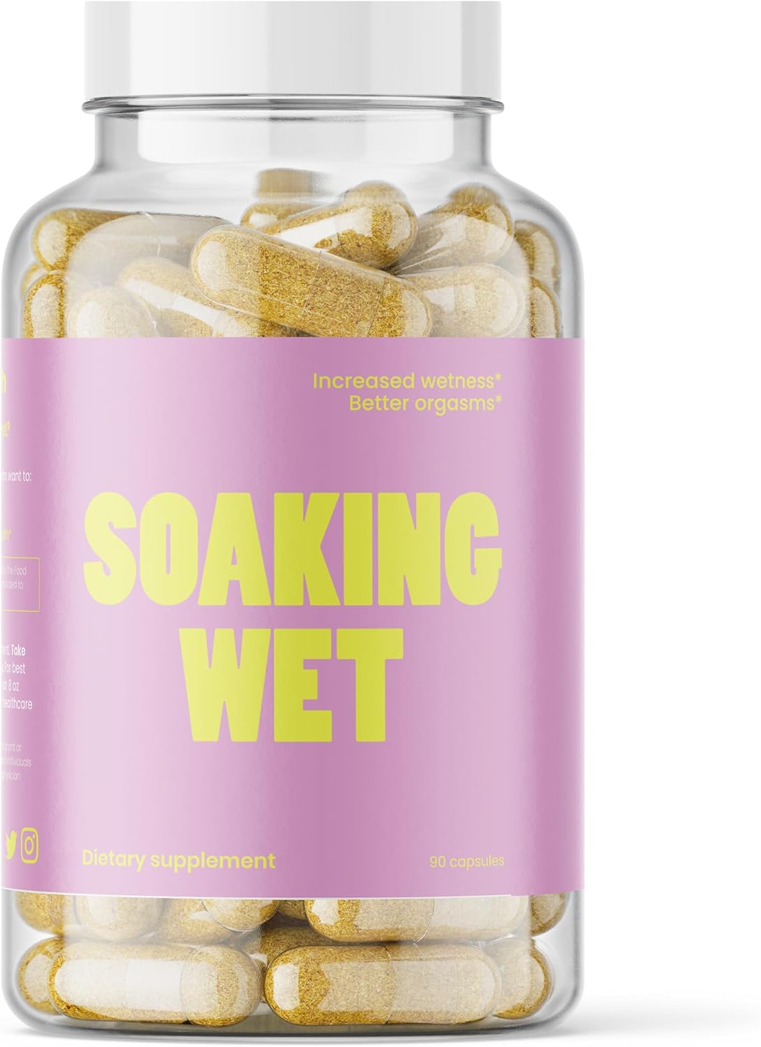 Vitaliboost Soaking Wet - Probiotic for Total Vaginal Health & Increased Wetness - 90 Capsules (1 Month Supply)