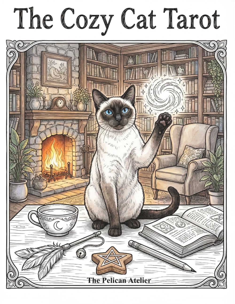 The Cozy Cat Tarot: A Whimsical Coloring Journey through the 78 Tarot Cards