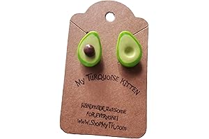 Intriguing Large Avocado Clip-On Earrings for a Touch of Whimsy