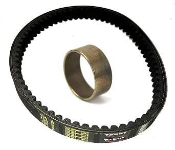 Replacement 669 Drive Belt with Torque Converter Idler Bushing for Hammerhead 80T and Trailmaster Mid-Size Go Karts