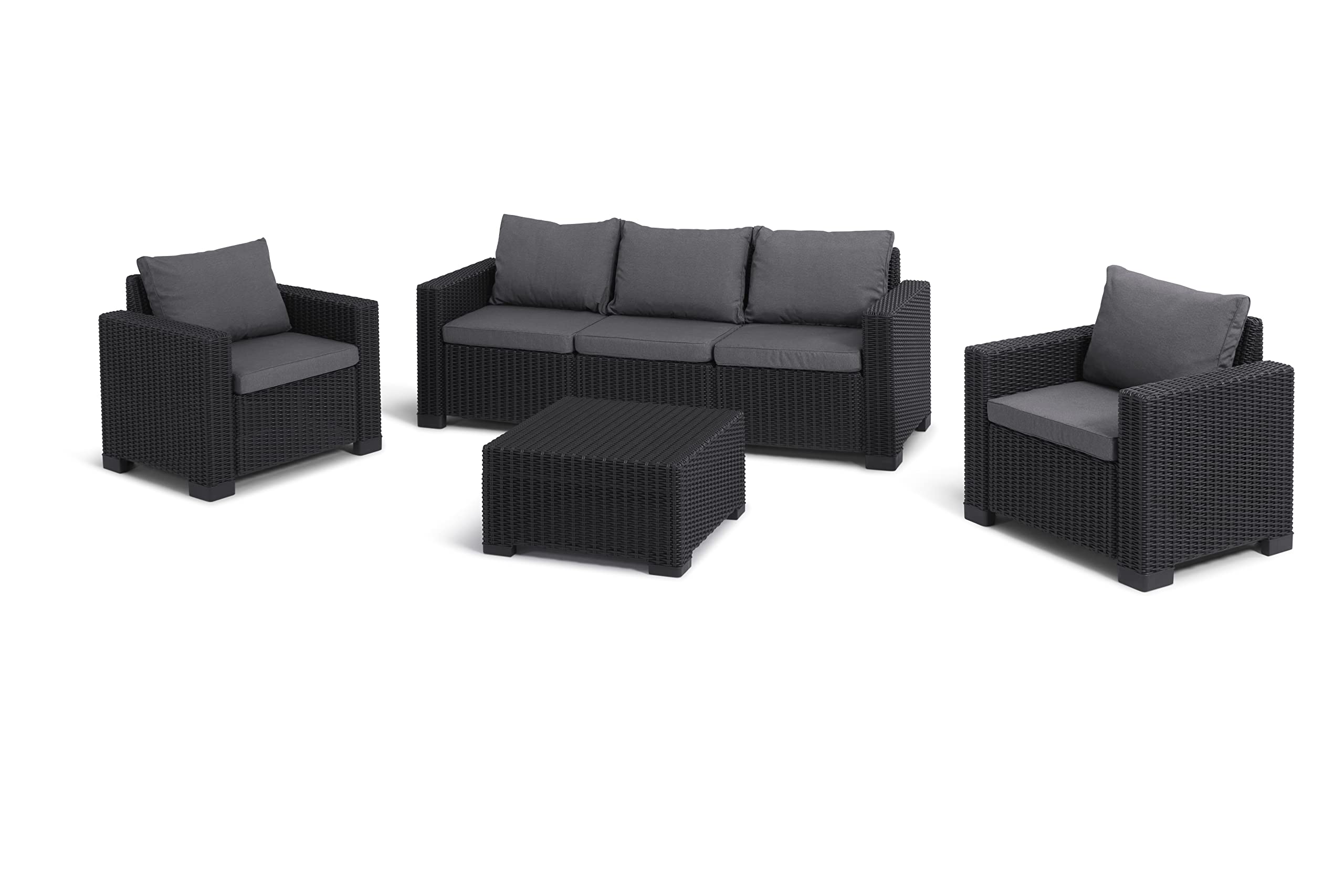 Keter California Sofa Ogrodowa, Szary, 199 x 68 x 72 cm
