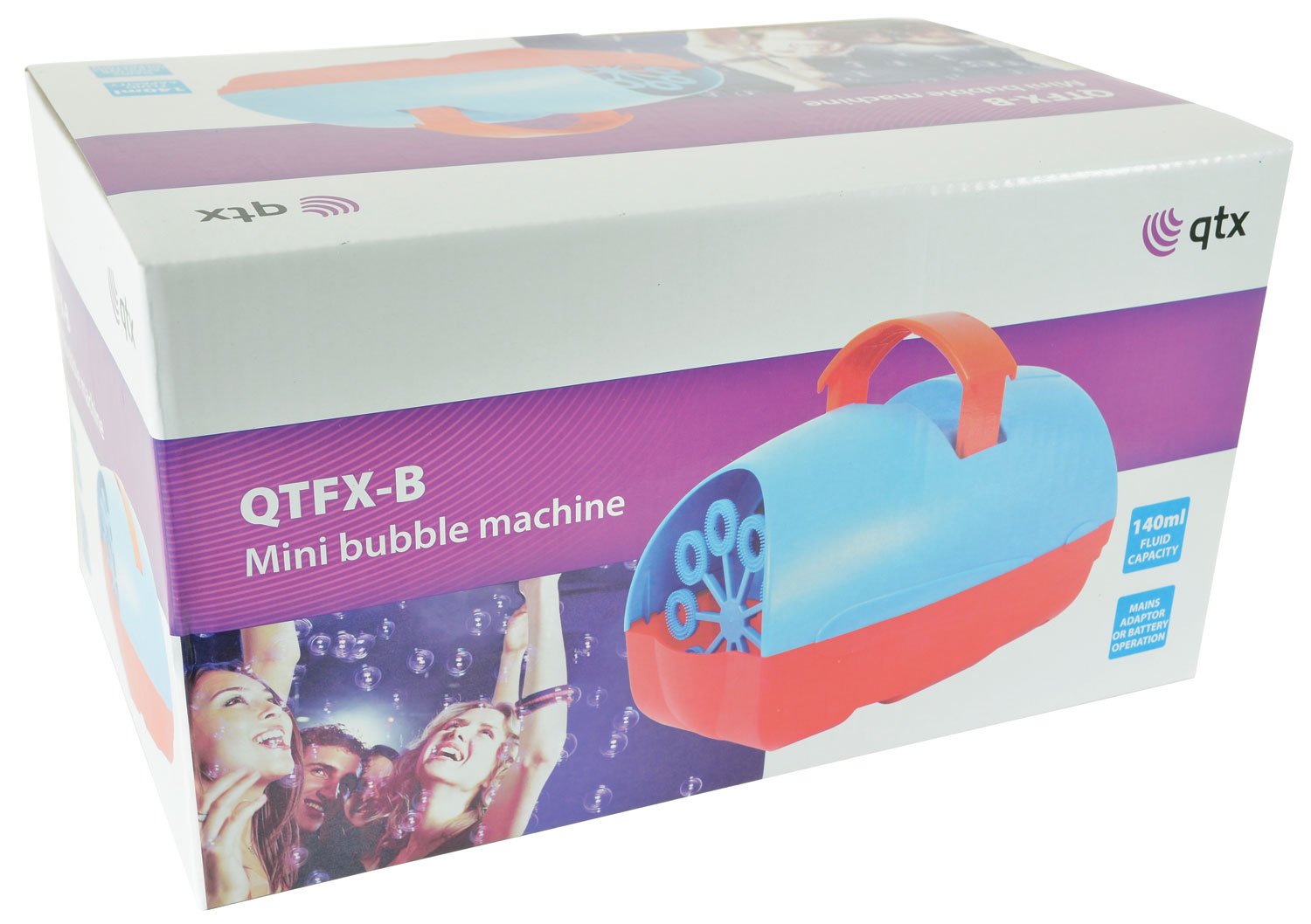 Mini party bubble machine