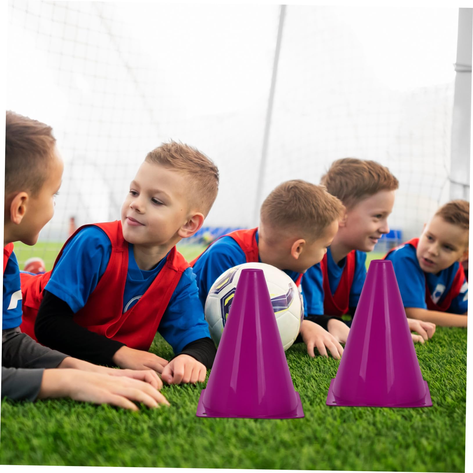 Mikinona 40pezzi Coni per Allenamento Sportivo in Plastica Coni per Calcio e Basket per Agilità e Ostacoli Stradali per attività all e Indoor