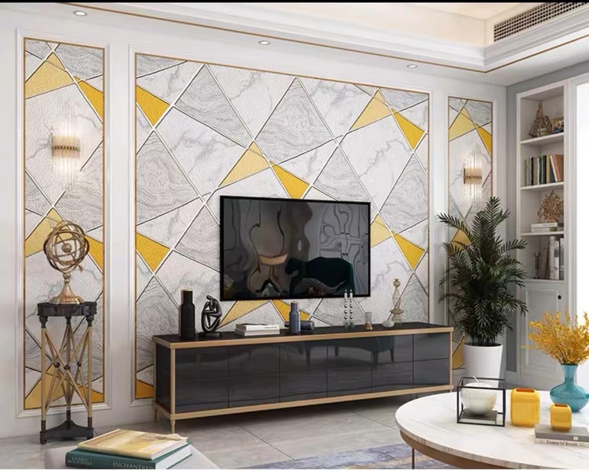 Aurora Shopee Wallpaper for Living Room, Yellow Marble Triangles Peel and Stick,Wall Stickers/DIY Wallpaper Suitable forBedroom,Hotel and Cafe Wall Decor,Self-Adhesive,PVC Vinyl, 200x45 cm (B0CP61XP54) Amazon Price History, Amazon Price Tracker