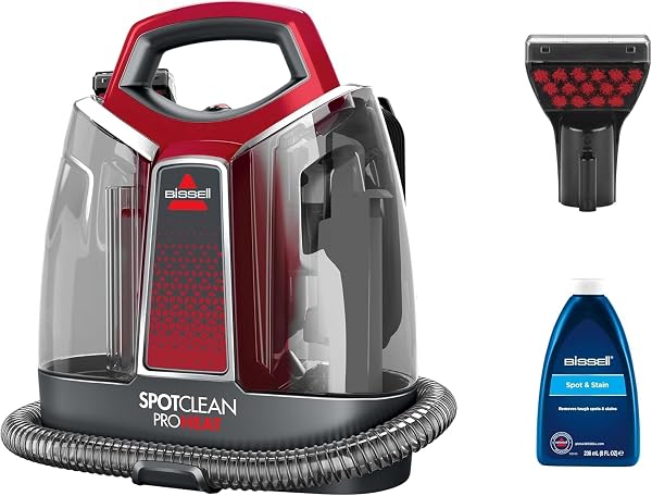 BISSELL SpotClean ProHeat 36988 Spots Cleaner with HeatWave Technology, Lava Upholstery for Carpets, Sofas, Carpets, Mattresses and More - 1